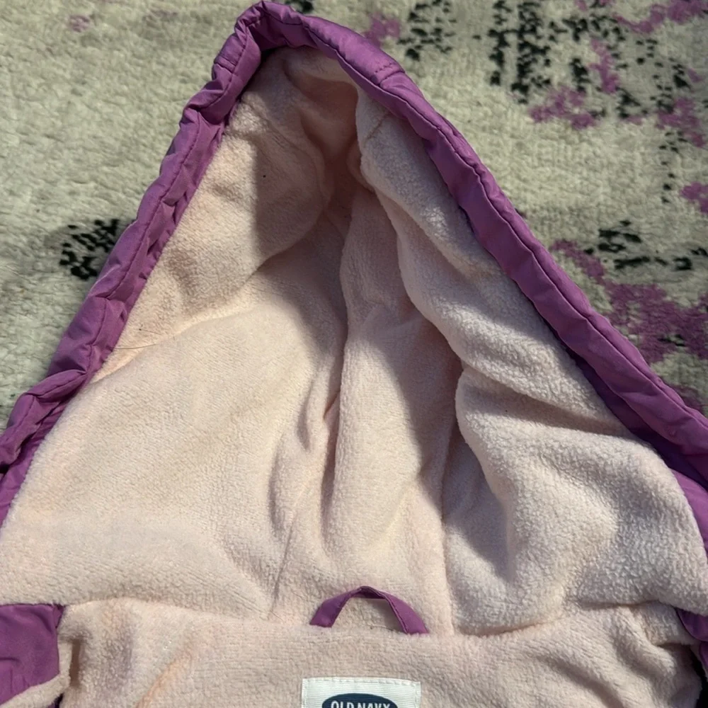 Old Navy Purple Frost Free Puffer Jacket 12-18 Months